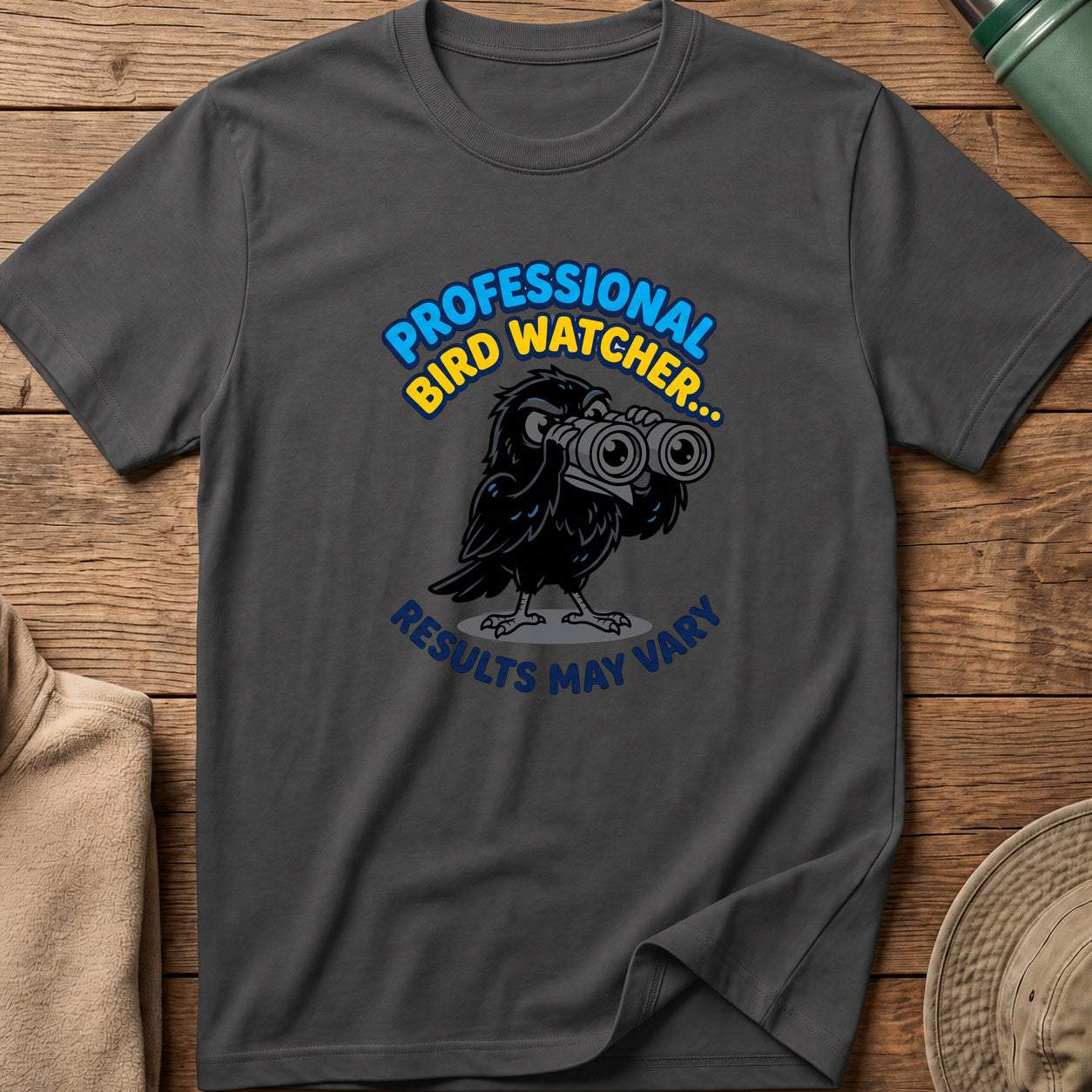 Professional Bird Watcher Crow Tee