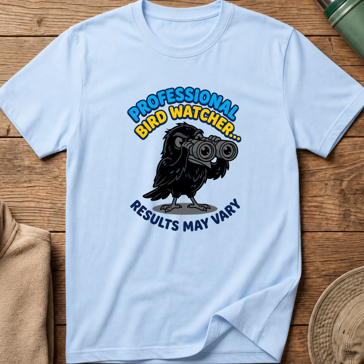 Professional Bird Watcher Crow Tee