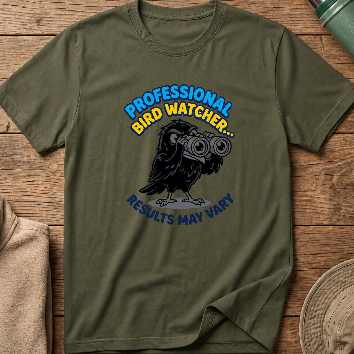 Professional Bird Watcher Crow Tee