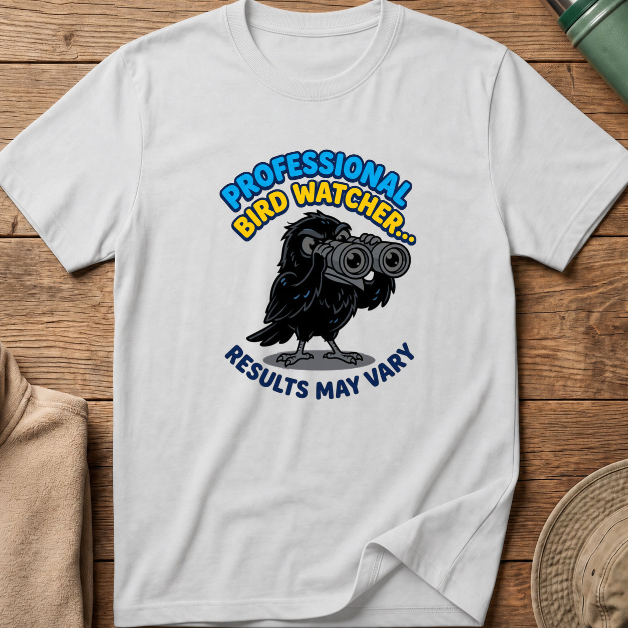Professional Bird Watcher Crow Tee