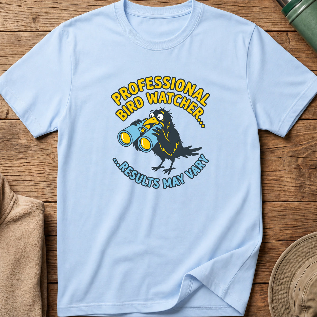 Professional Bird Watcher Comic Tee