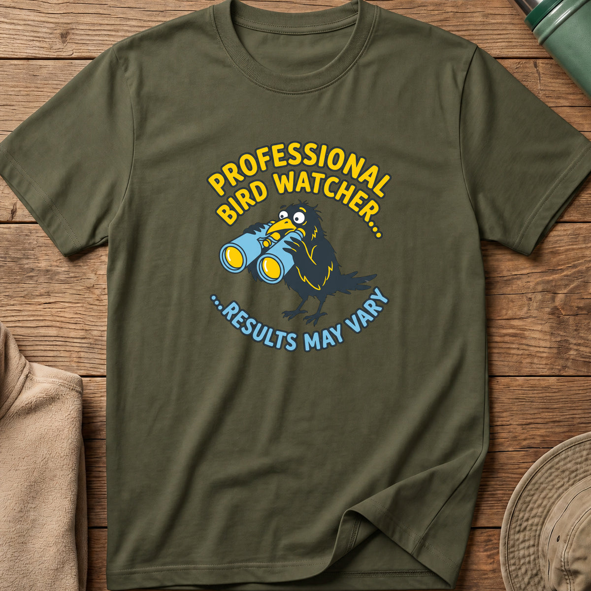 Professional Bird Watcher Comic Tee