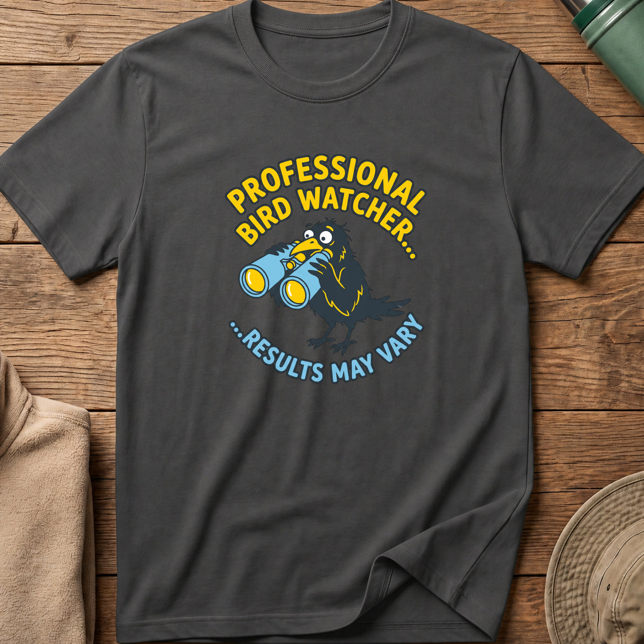 Professional Bird Watcher Comic Tee