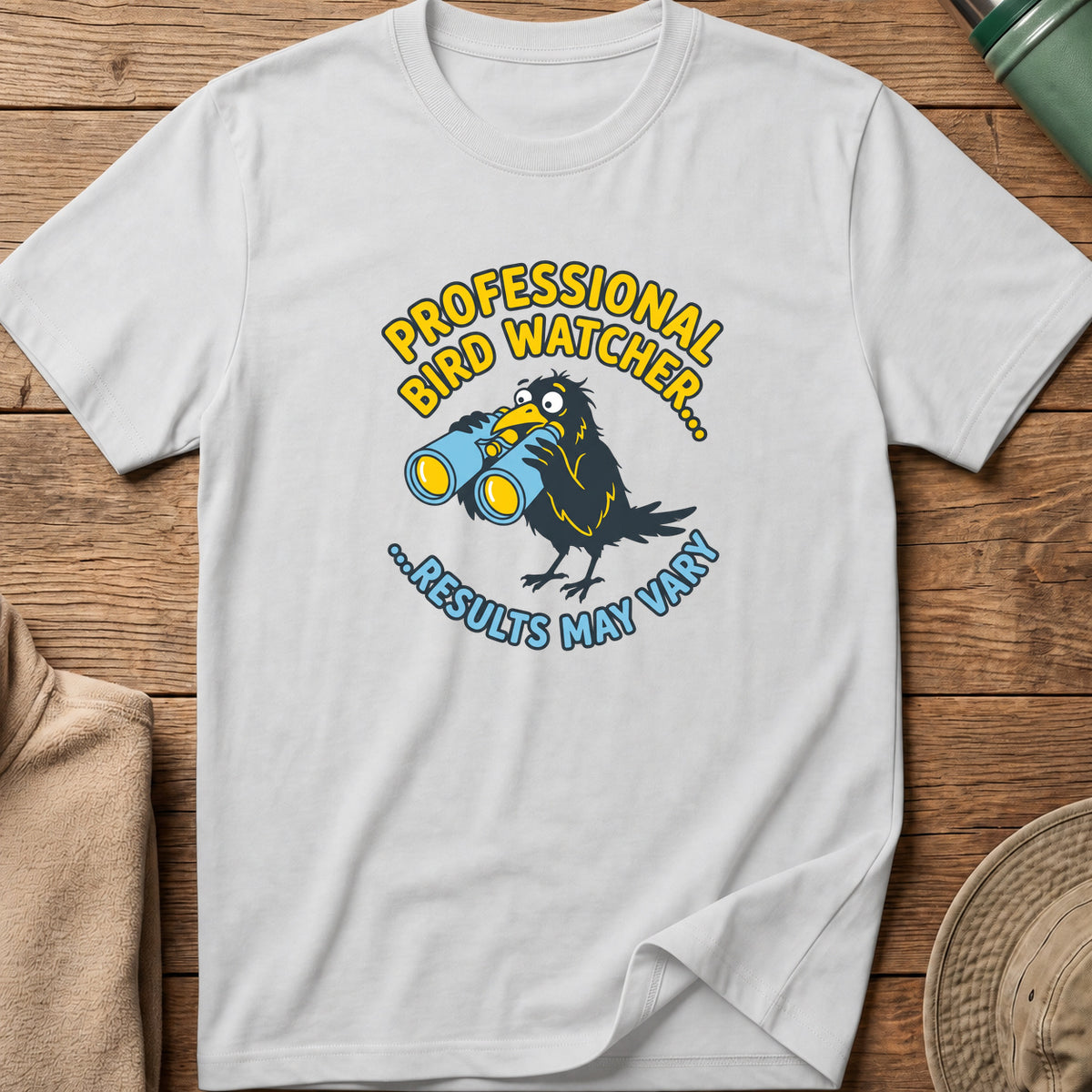 Professional Bird Watcher Comic Tee