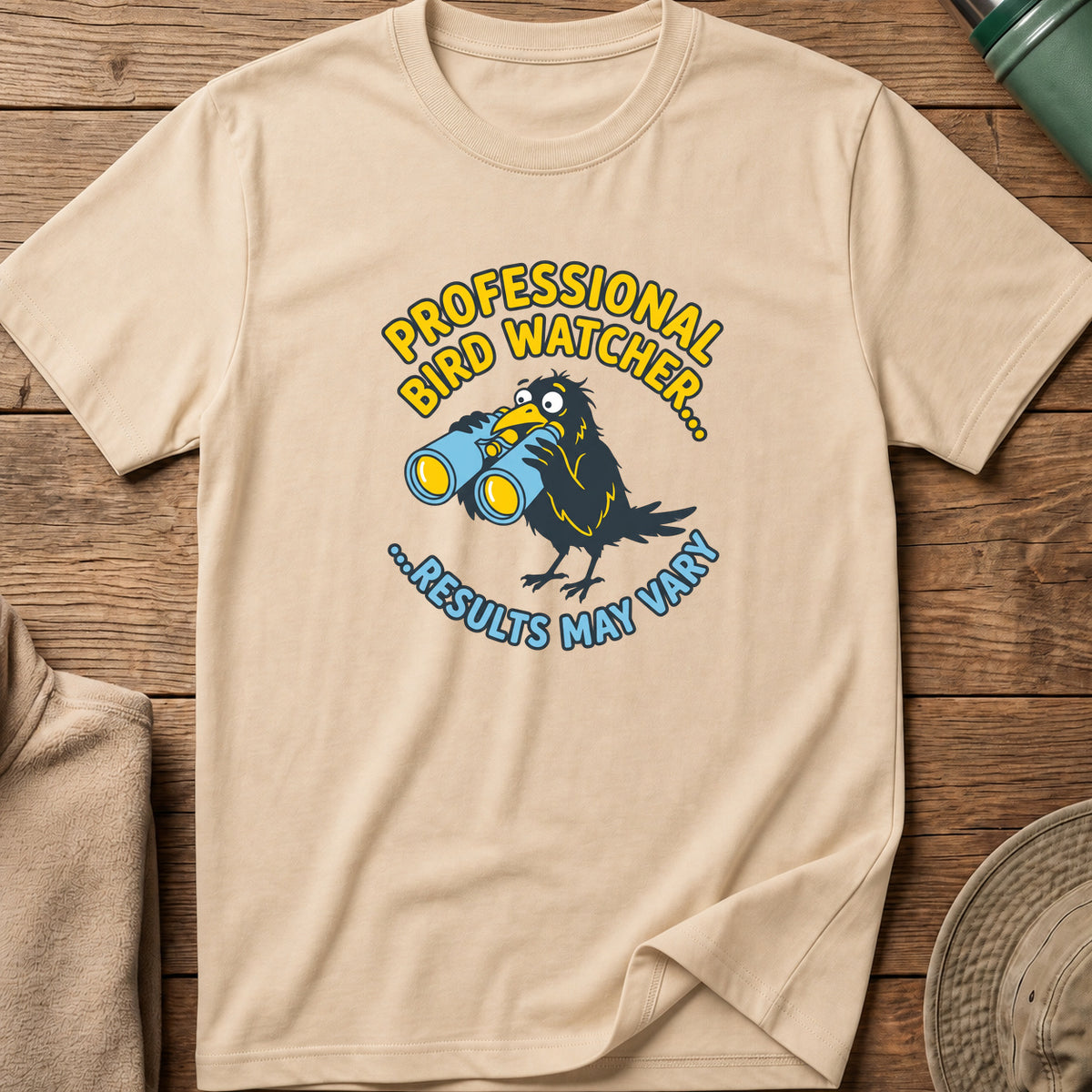Professional Bird Watcher Comic Tee
