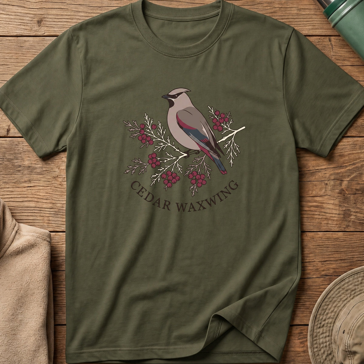 Cedar Waxwing Tee