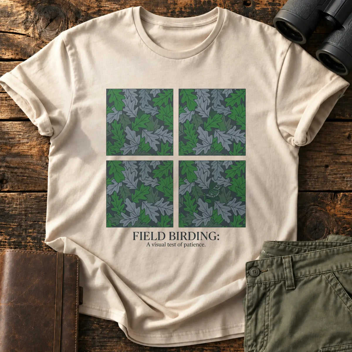 Visual Test of Patience Tee — Sand