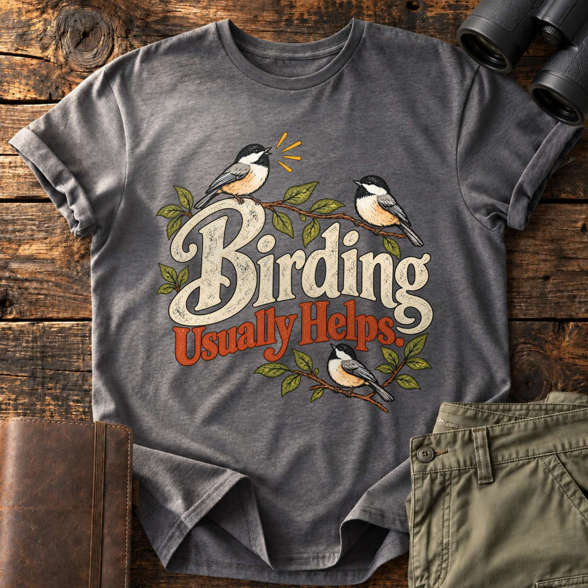 Birding Usually Helps Tee