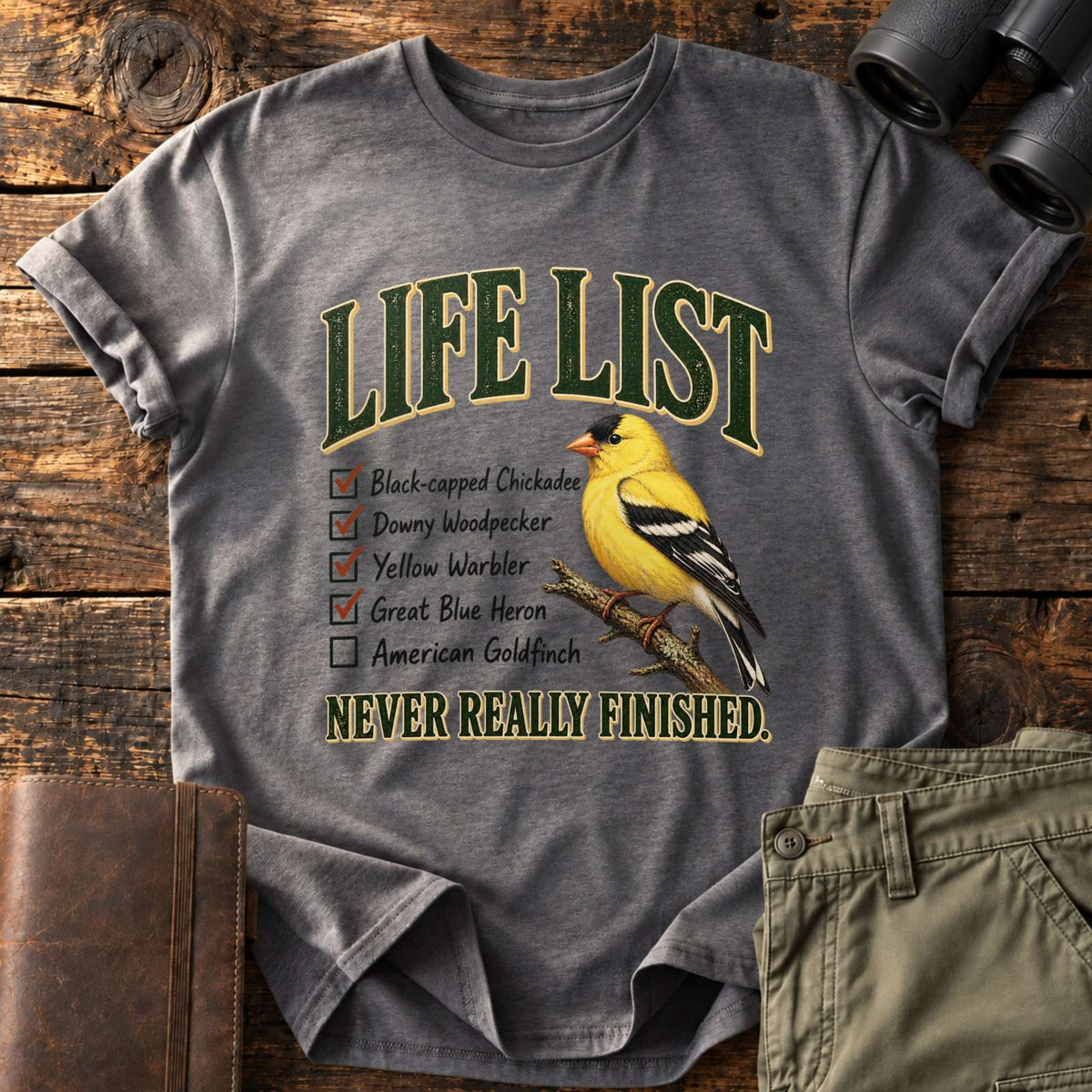 Never Finished Life List Tee