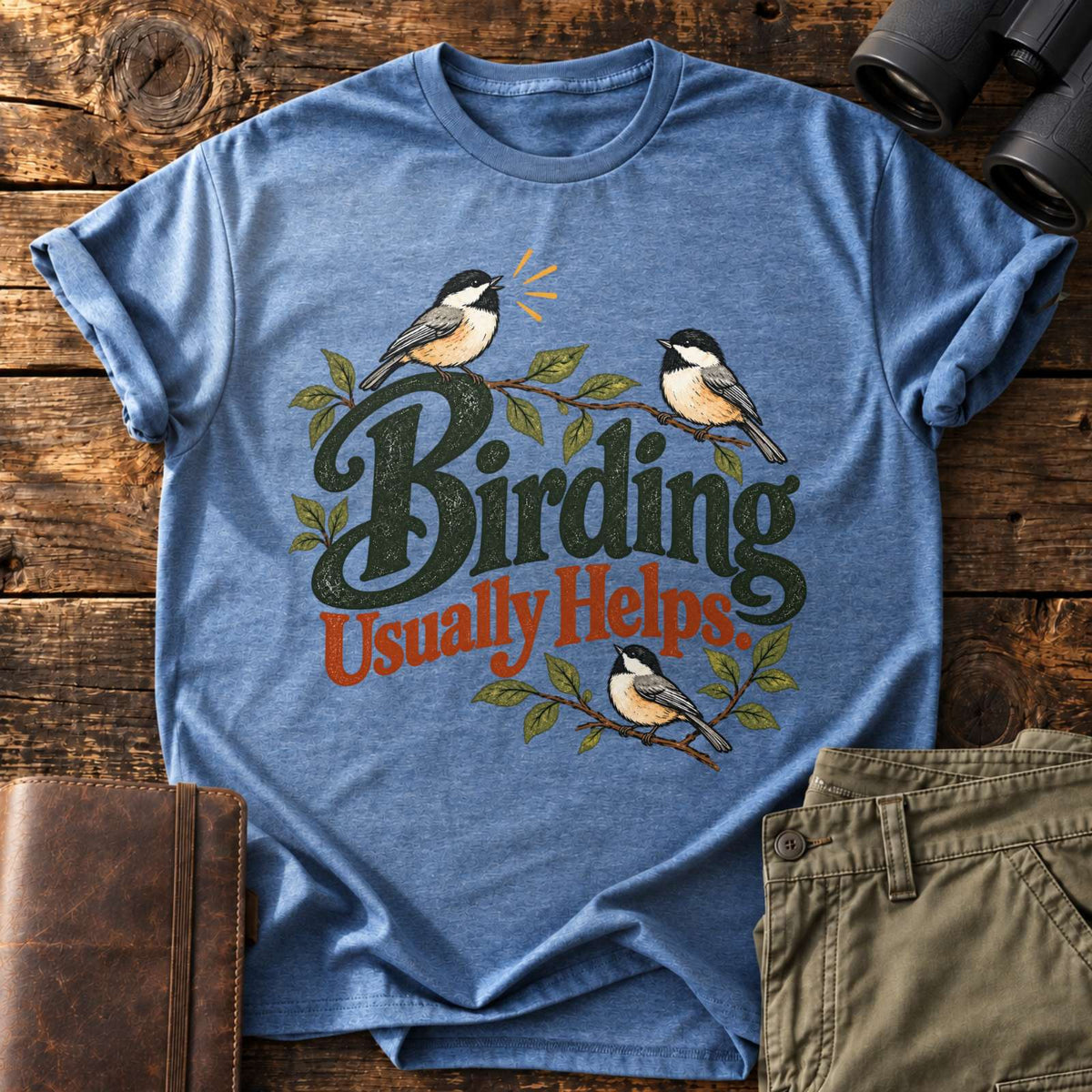 Birding Usually Helps Tee