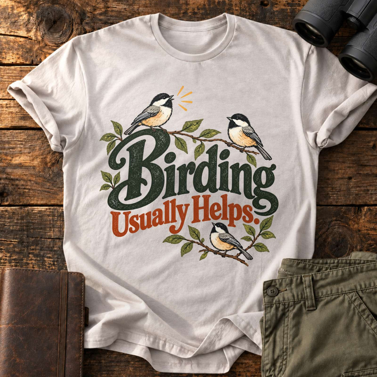 Birding Usually Helps Tee