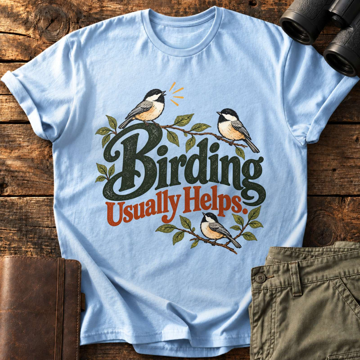 Birding Usually Helps Tee