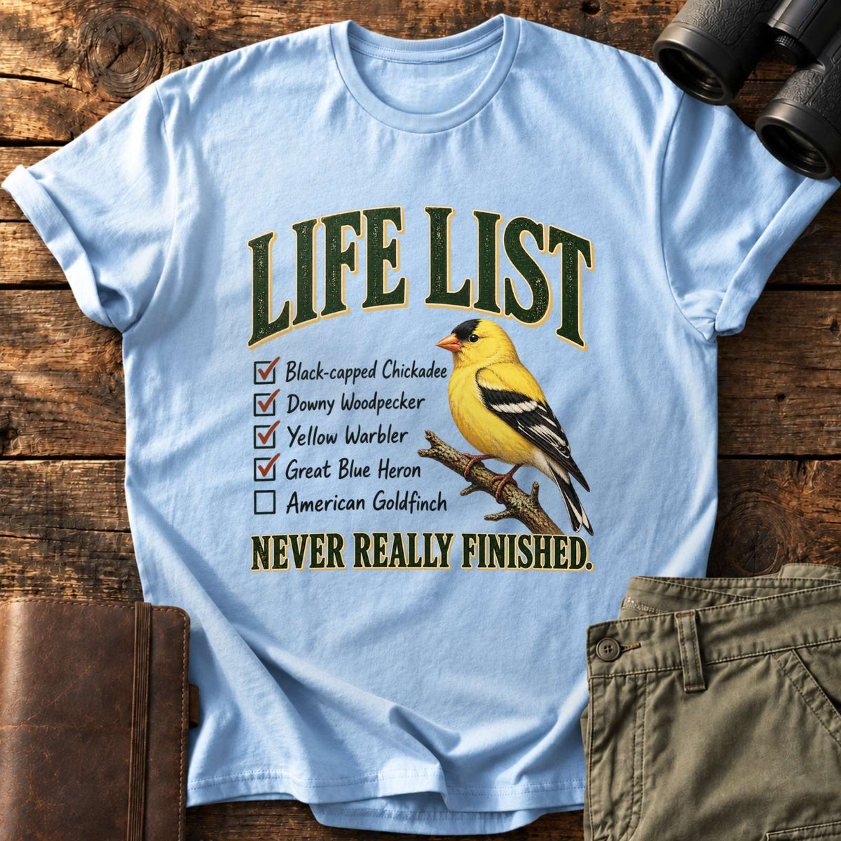 Never Finished Life List Tee