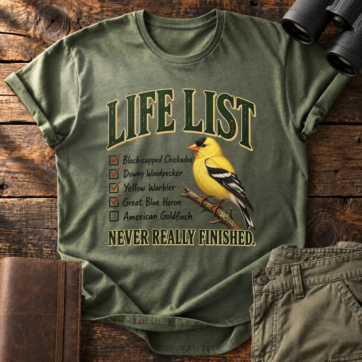 Never Finished Life List Tee