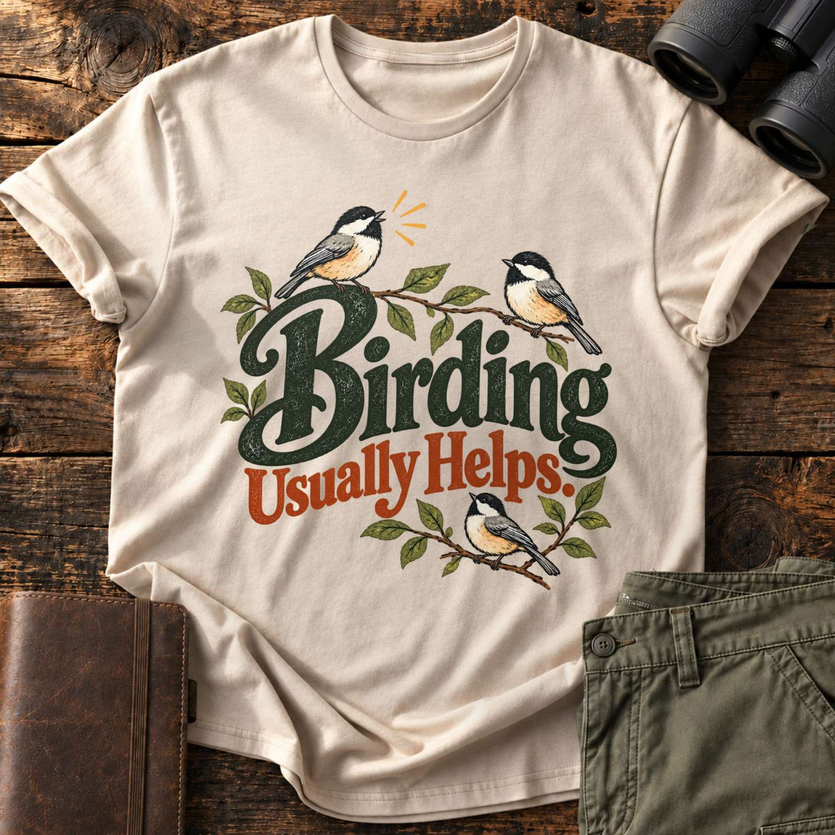 Birding Usually Helps Tee