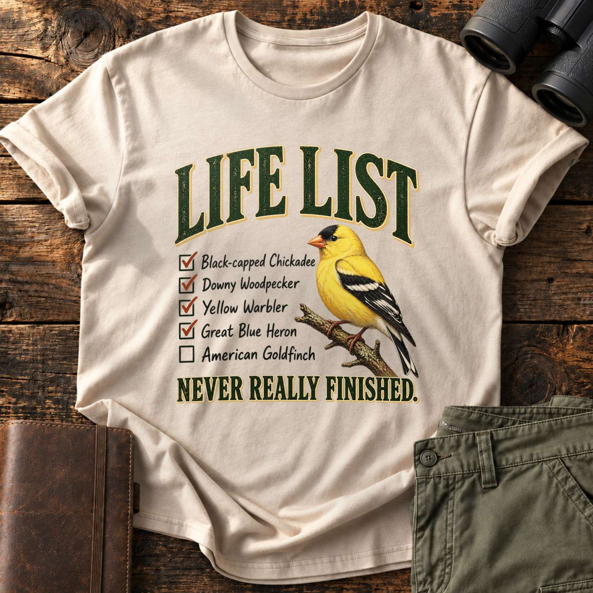 Never Finished Life List Tee