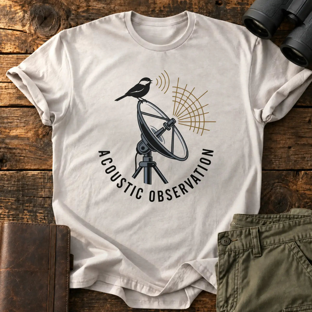Acoustic Observation Tee — Ice Grey