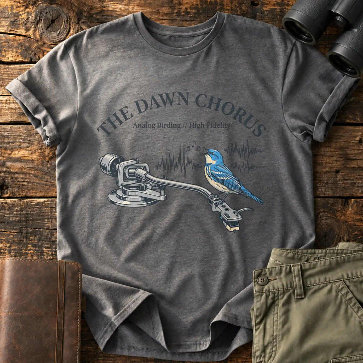 Analog Dawn Chorus Tee — Charcoal