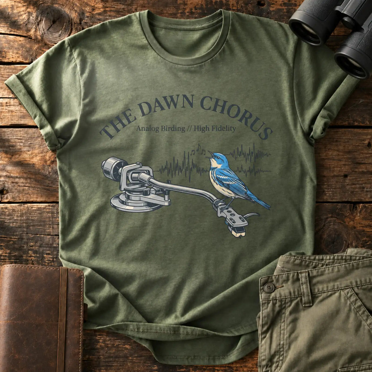 Analog Dawn Chorus Tee — Military Green
