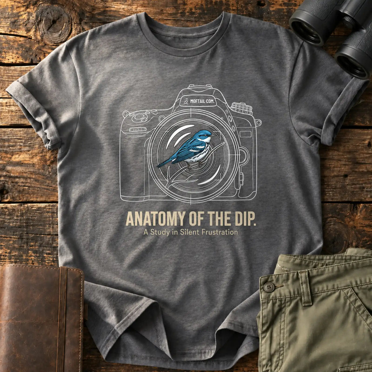 Anatomy of the Dip Tee — Charcoal