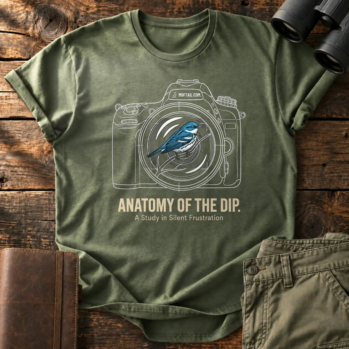 Anatomy of the Dip Tee — Military Green