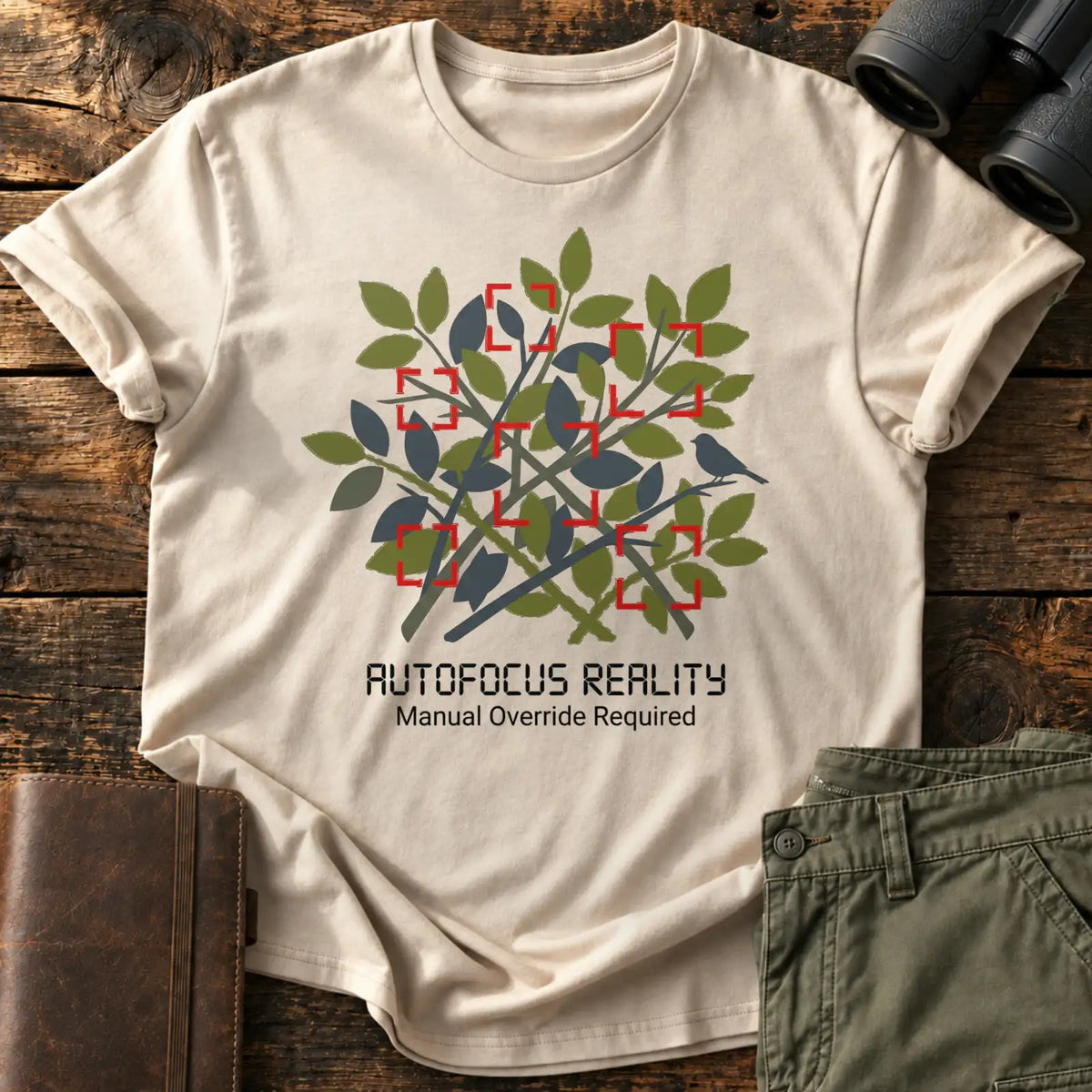 Autofocus Reality Tee — Sand