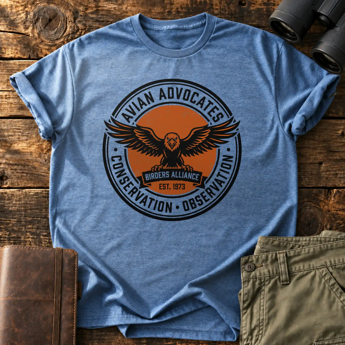Avian Advocates Tee — Heather Indigo