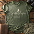Birding by Ear Tee — Military Green