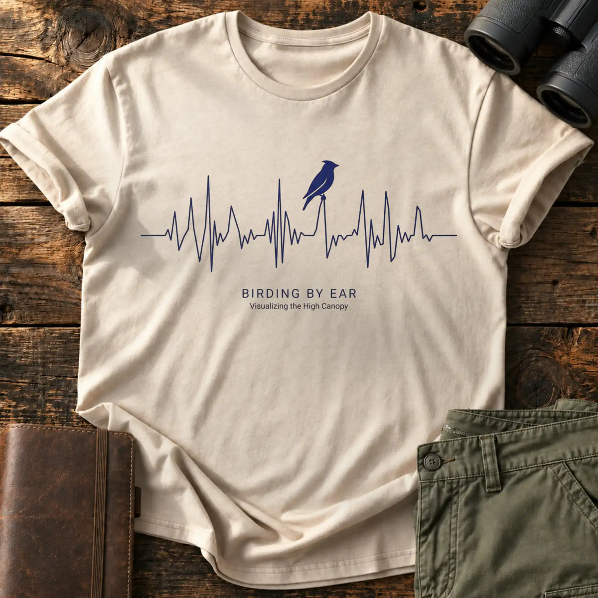 Birding by Ear Tee — Sand