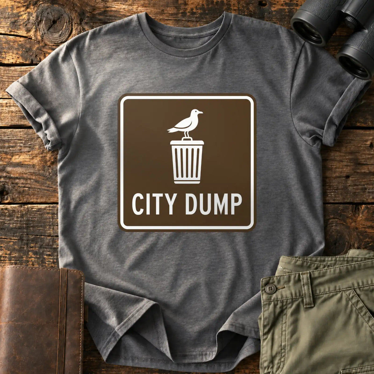 City Dump Tee — Charcoal