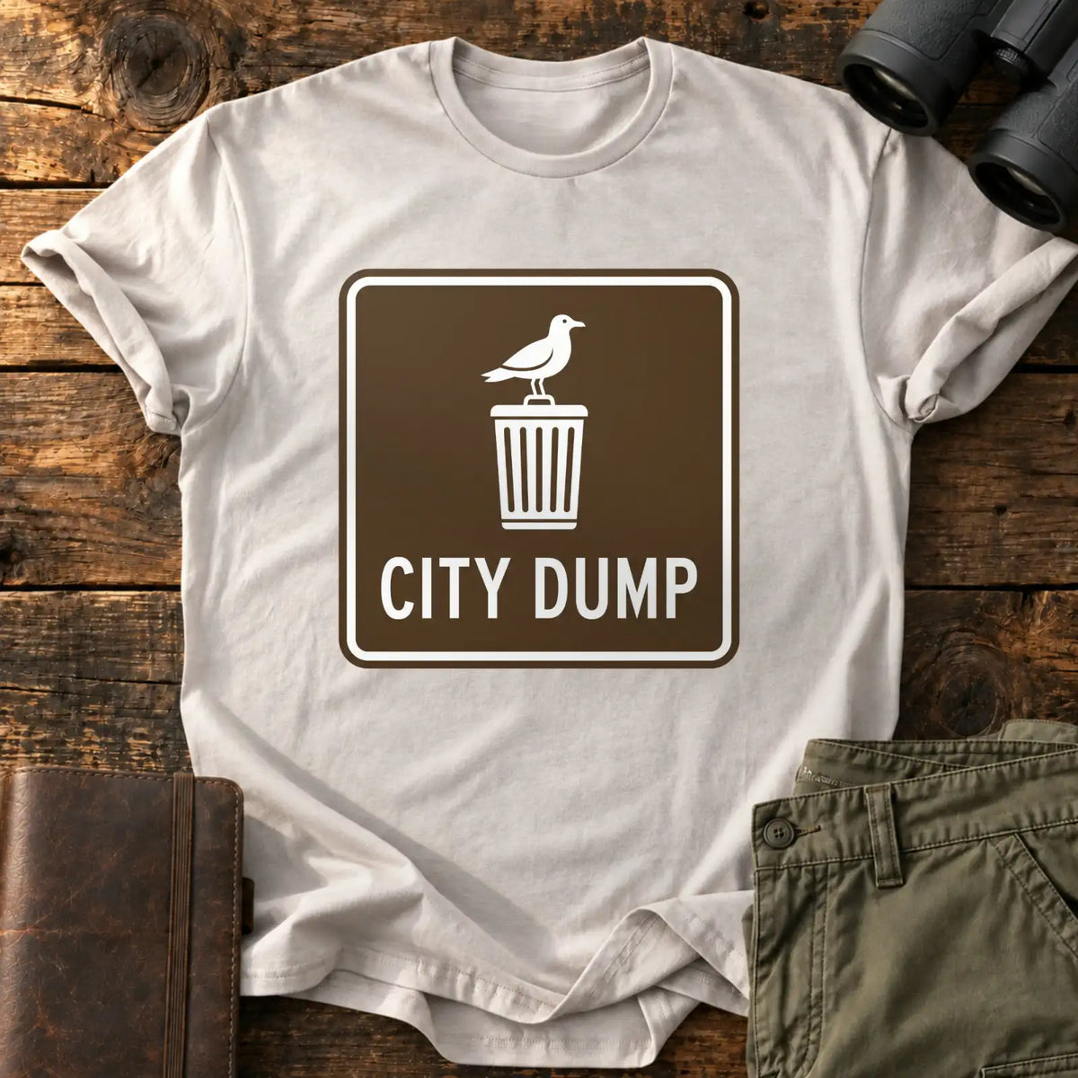 City Dump Tee — Ice Grey