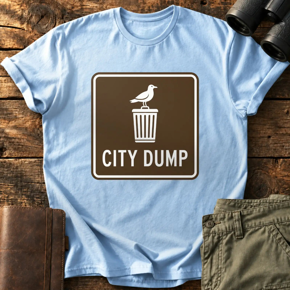 City Dump Tee — Light Blue