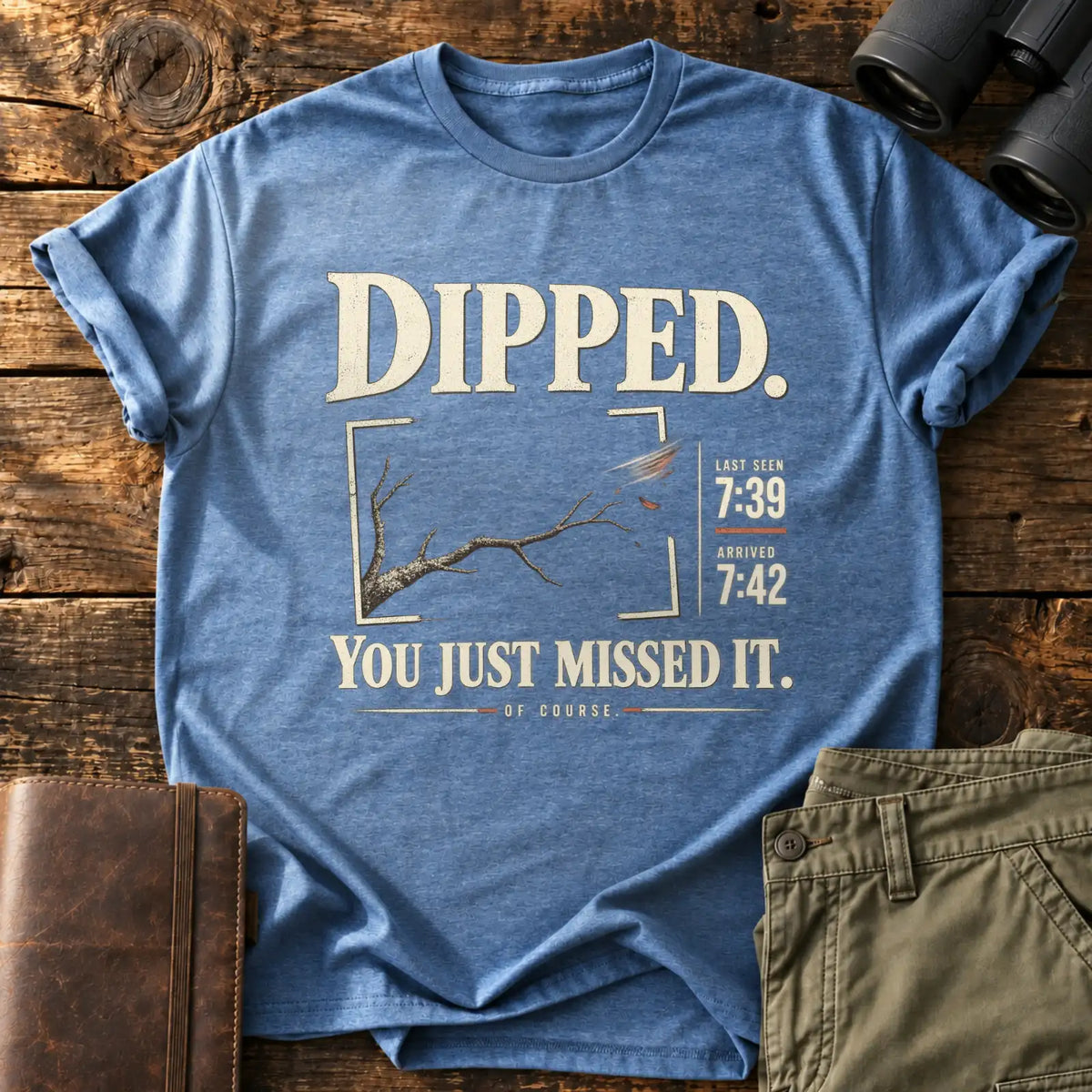 Dipped. Tee — Heather Indigo