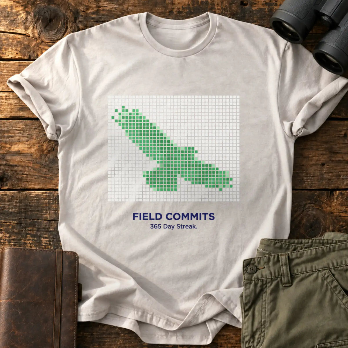 Field Commits Tee — Ice Grey