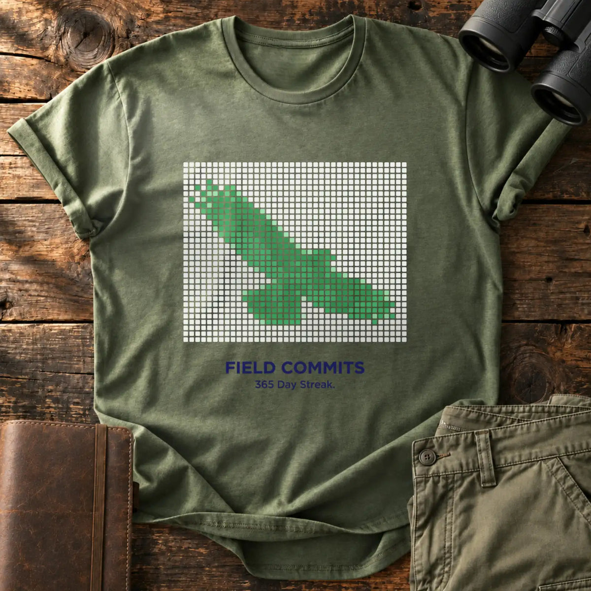 Field Commits Tee — Military Green