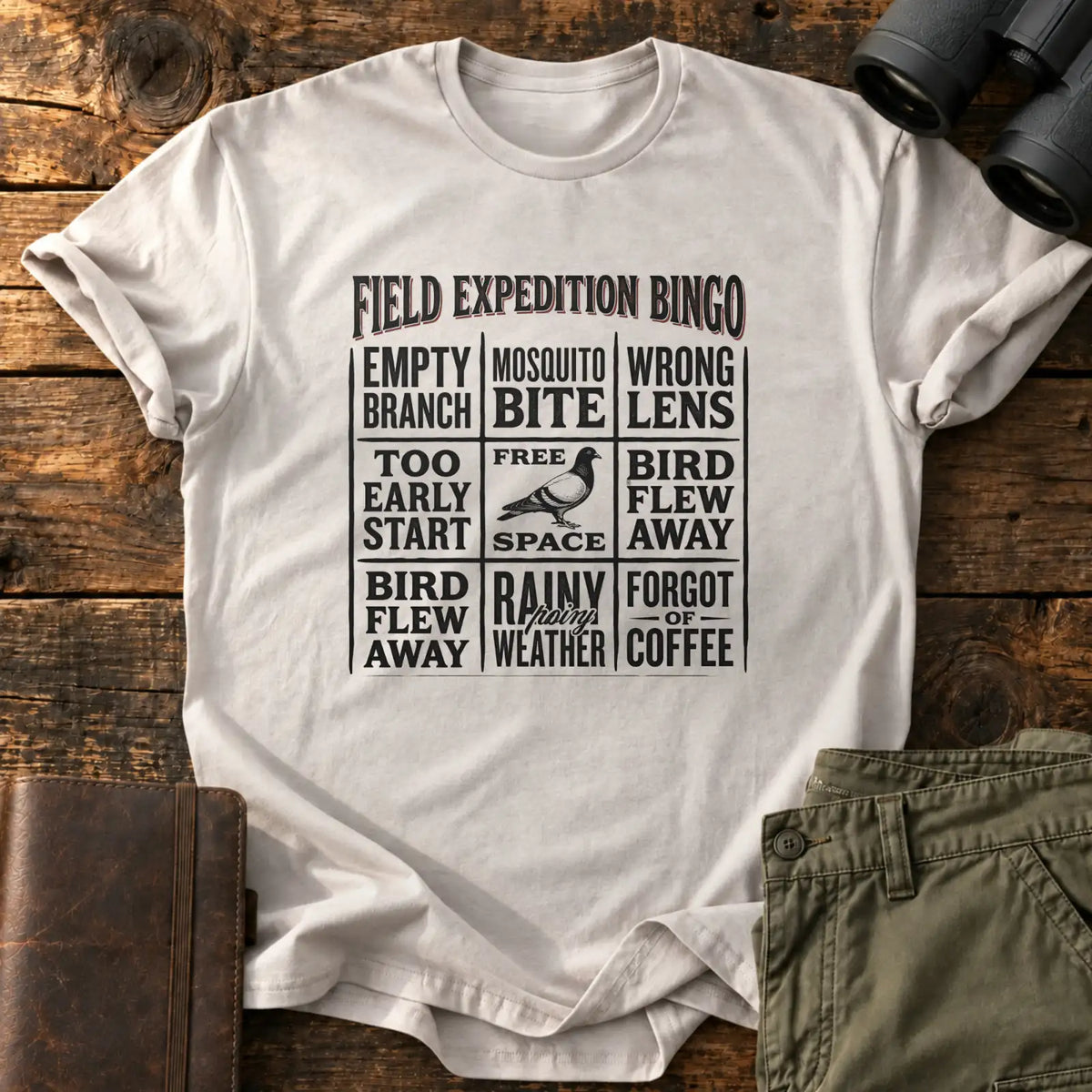 Field Expedition Bingo Tee — Ice Grey