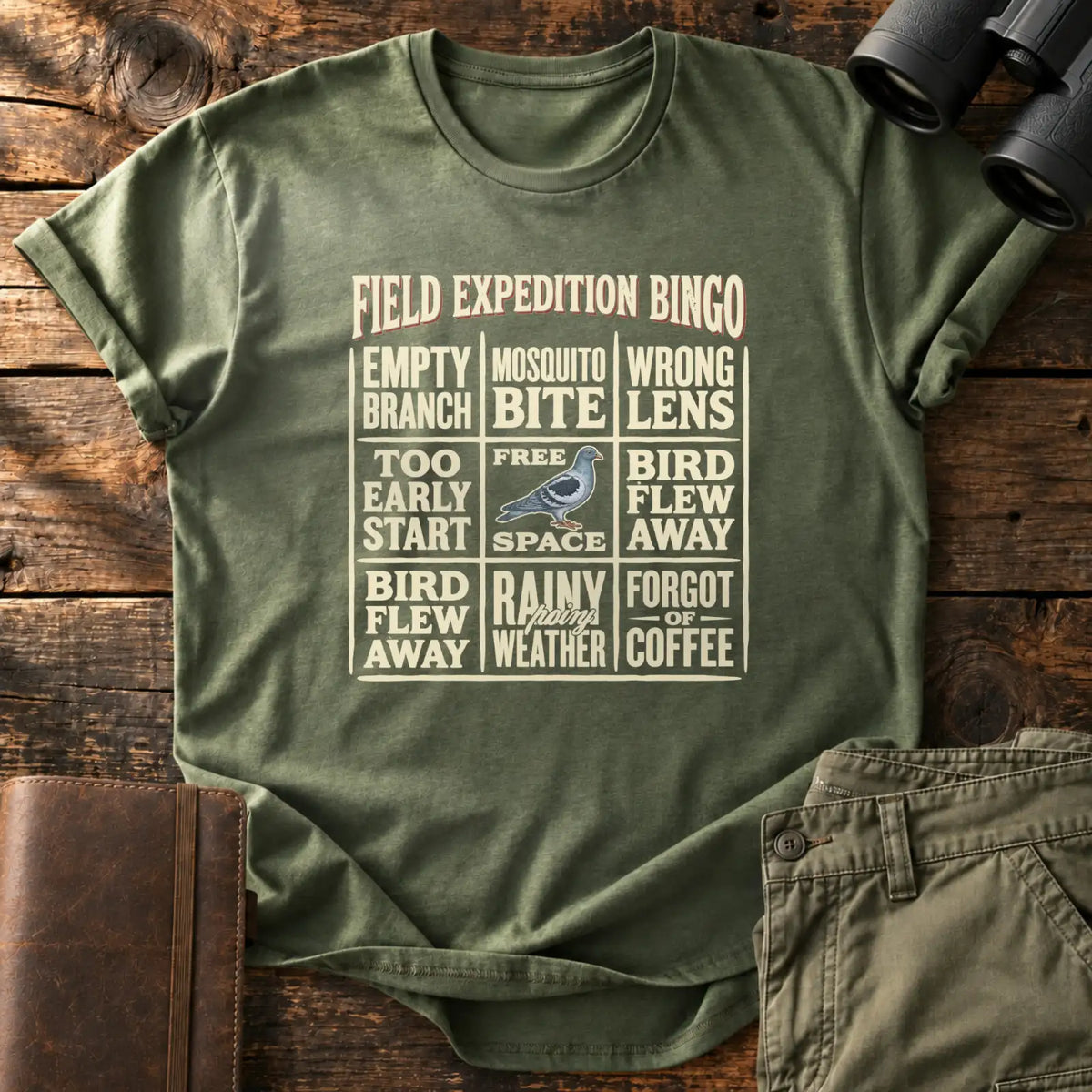 Field Expedition Bingo Tee — Military Green