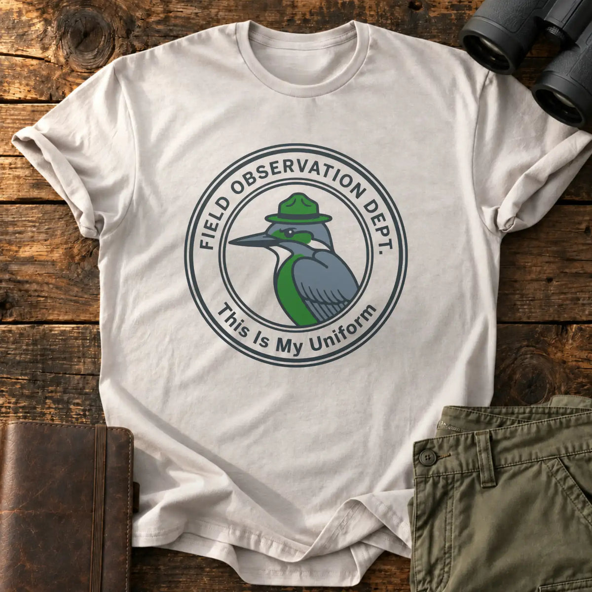 Field Observation Dept. Tee — Ice Grey