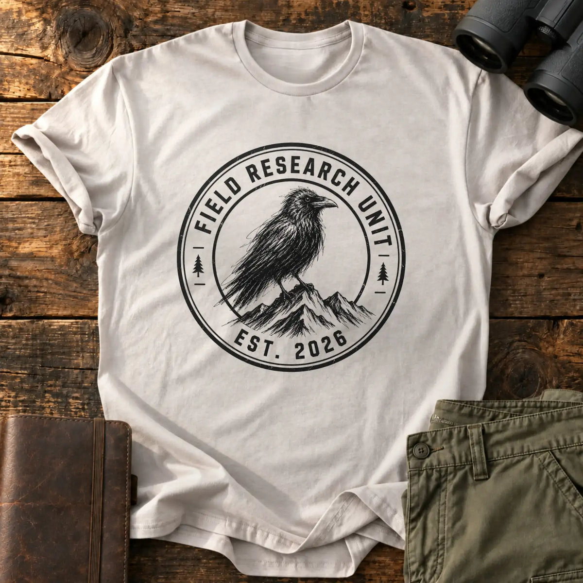 Field Research Unit Tee — Ice Grey