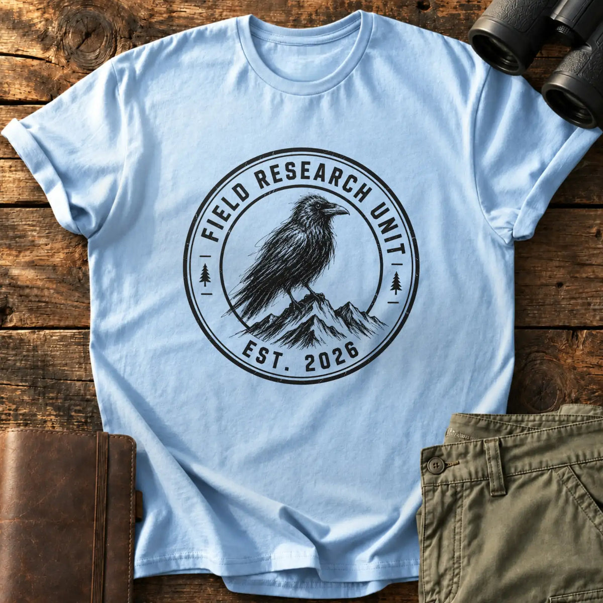 Field Research Unit Tee — Light Blue