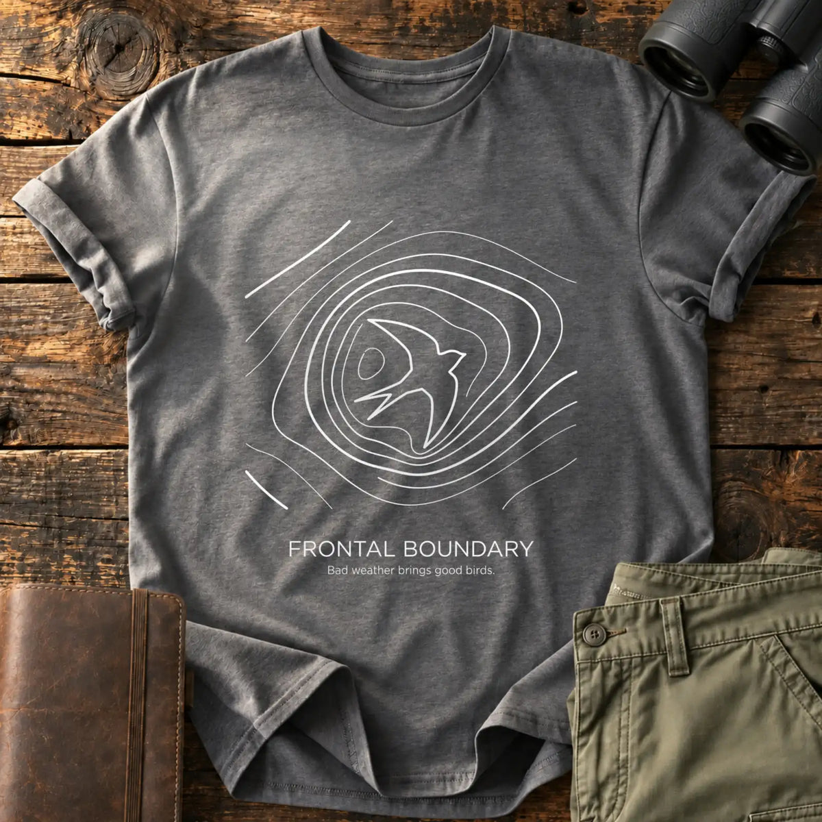 Frontal Boundary Tee — Charcoal