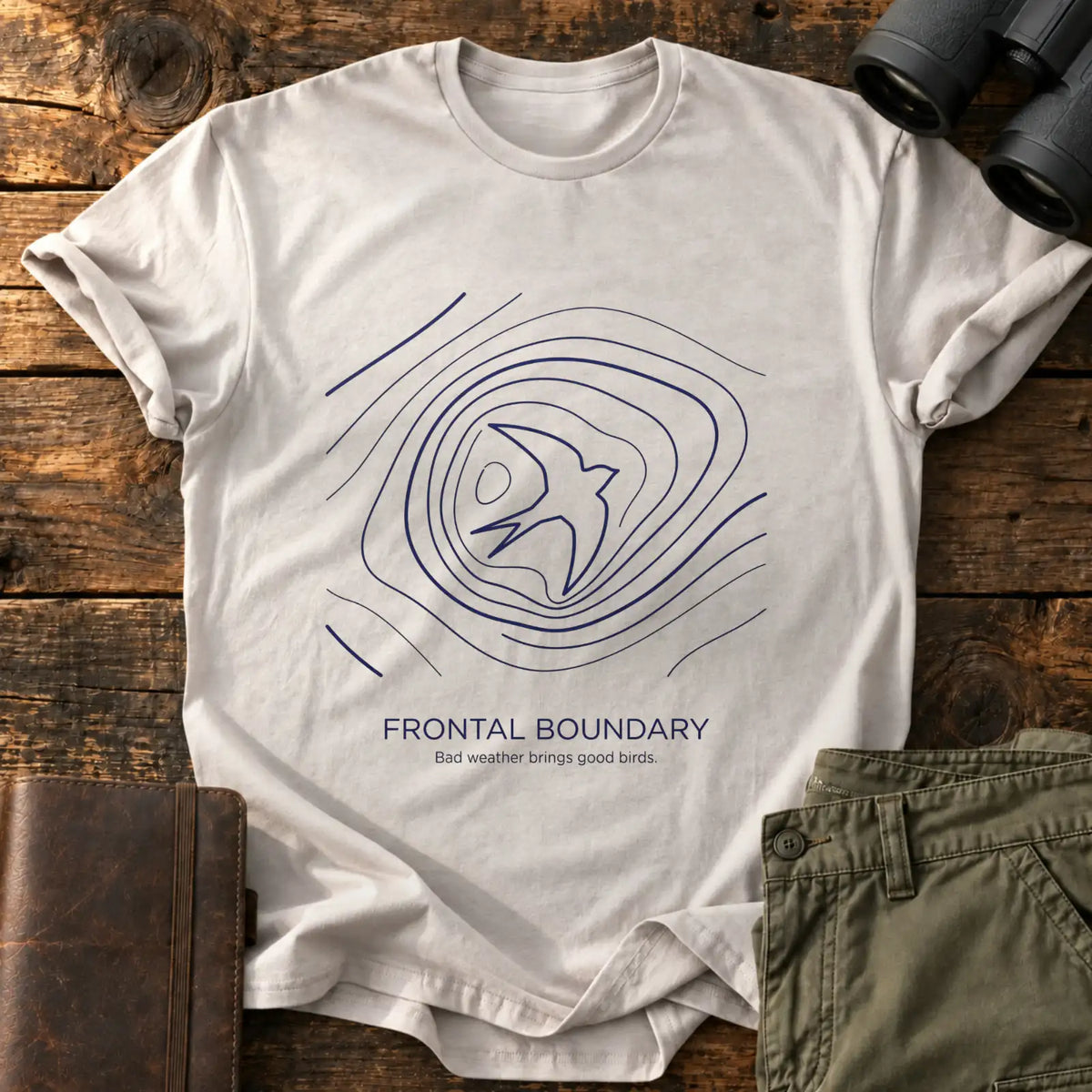 Frontal Boundary Tee — Ice Grey