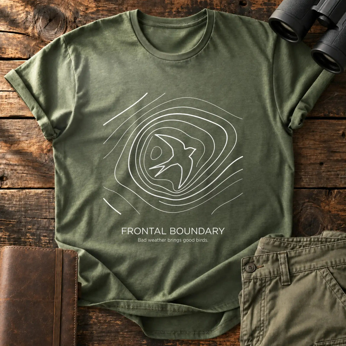 Frontal Boundary Tee — Military Green