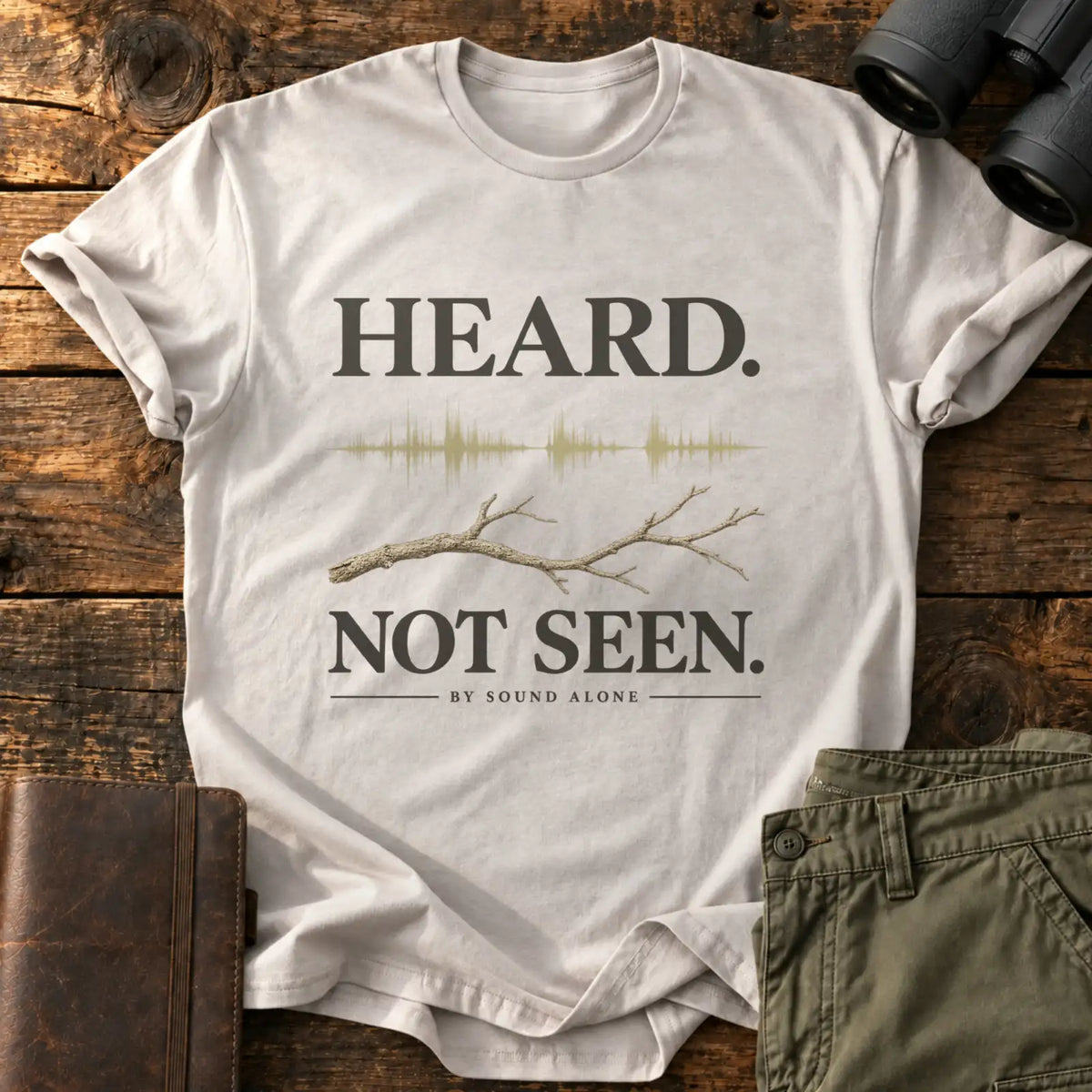 Heard. Not Seen. Tee — Ice Grey