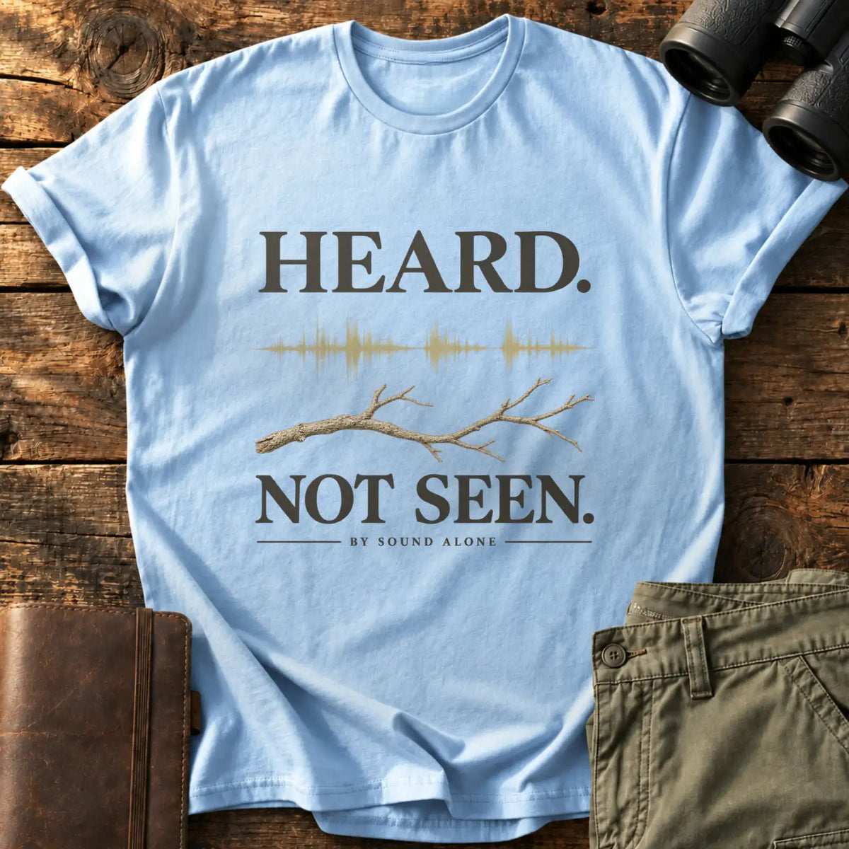 Heard. Not Seen. Tee — Light Blue