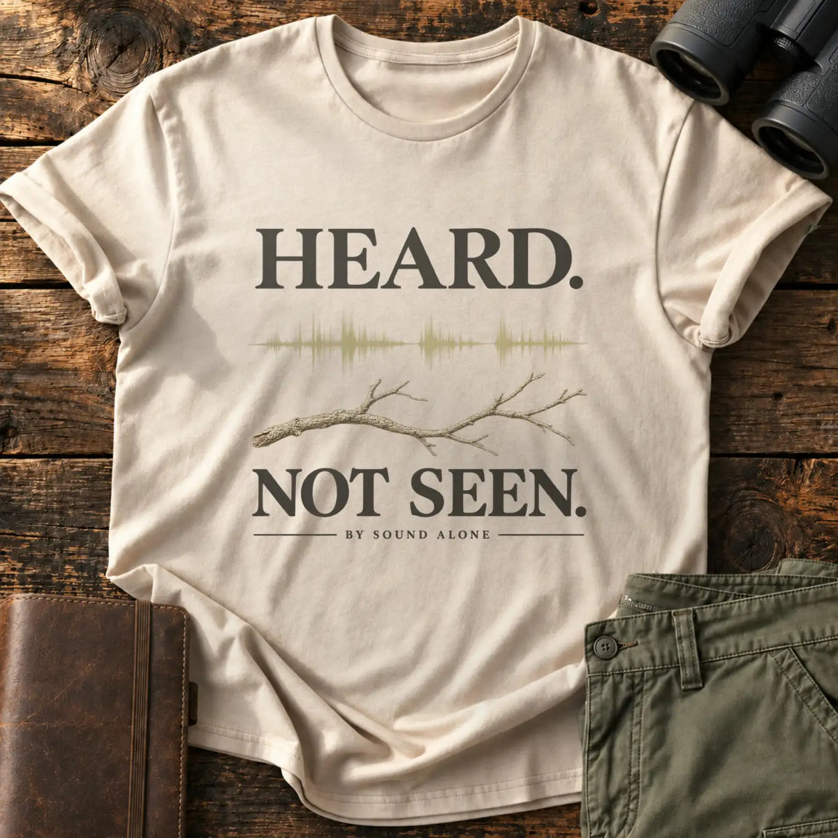 Heard. Not Seen. Tee — Sand