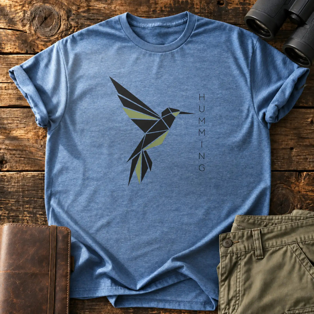 Humming Tee — Heather Indigo