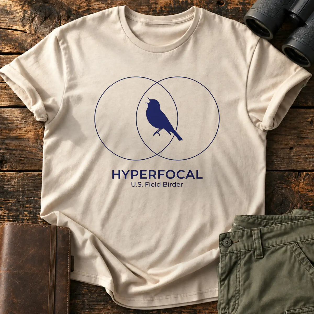 Hyperfocal Field Birder Tee — Sand