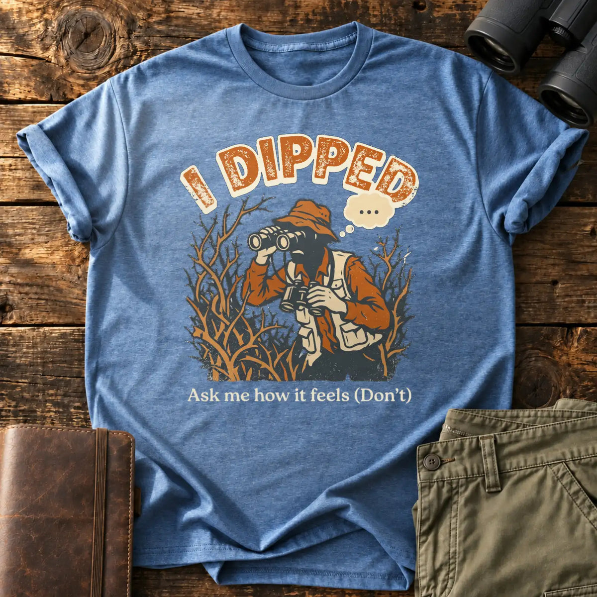 I Dipped Tee — Heather Indigo