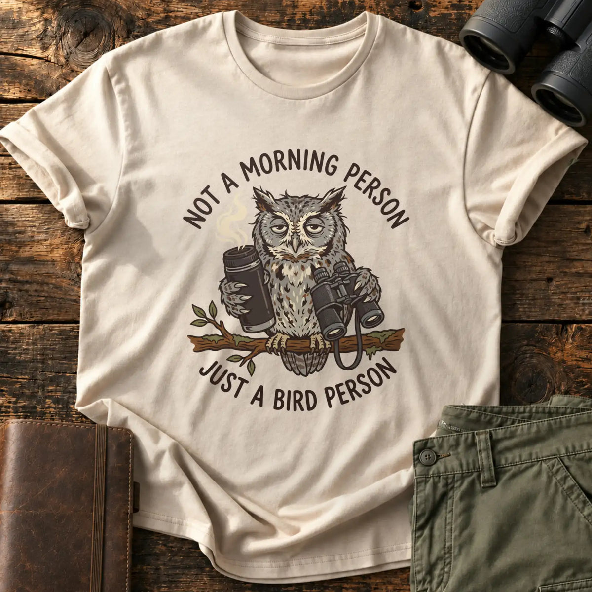 Just a Bird Person Tee — Sand